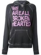 Freecity - We Are All Broken Hearted Hoodie - Women - Cotton - M, Grey, Cotton