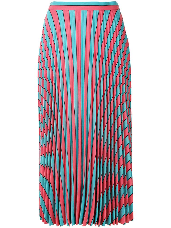 Maison Margiela Optical Illusion Print Skirt - Blue