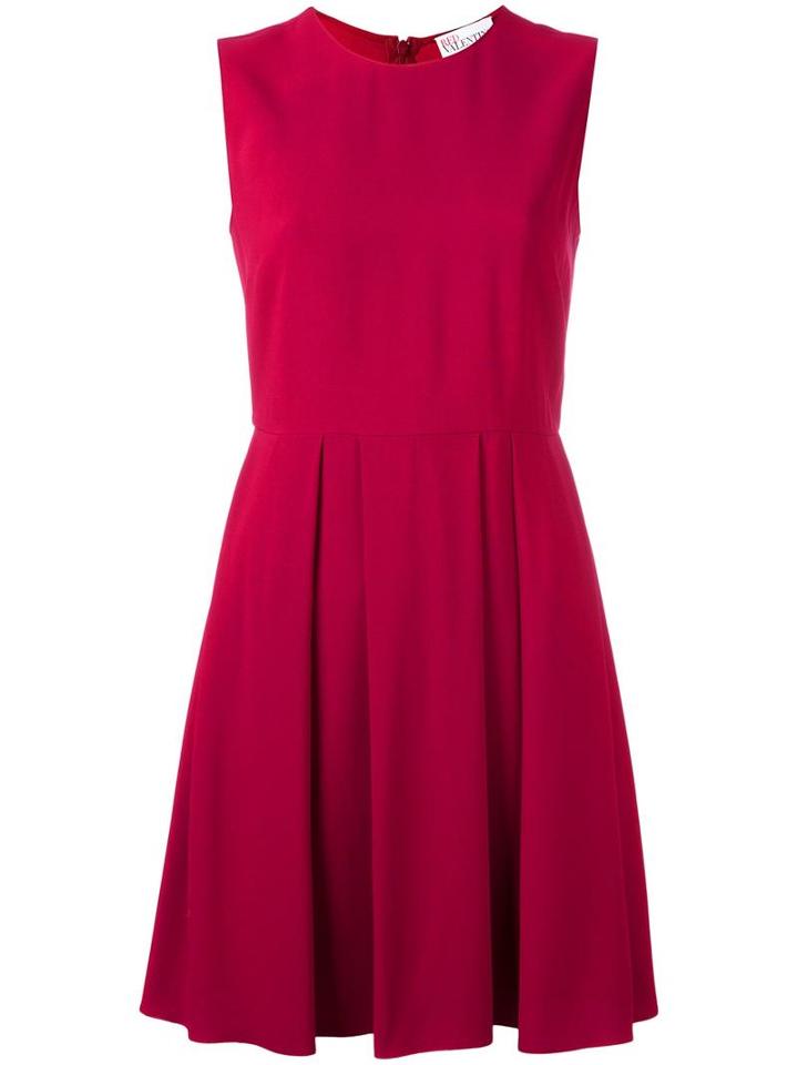 Red Valentino Flared Dress, Women's, Size: 44, Acetate/viscose