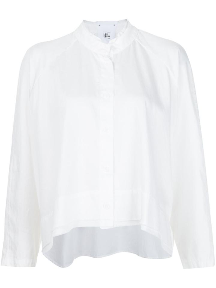 Lost & Found Rooms Band Collar Shirt - White