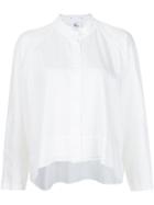 Lost & Found Rooms Band Collar Shirt - White