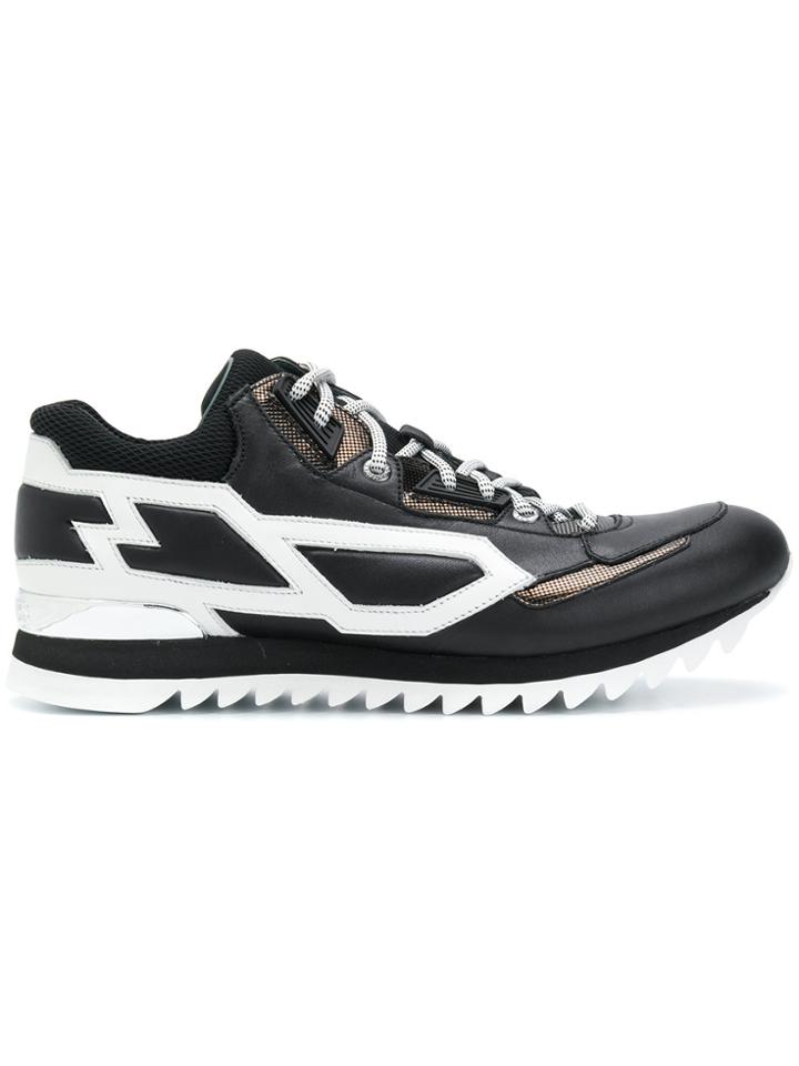 Les Hommes Running Sneakers - Black
