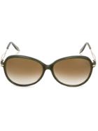 Victoria Beckham 'acetate Butterfly' Sunglasses - Green