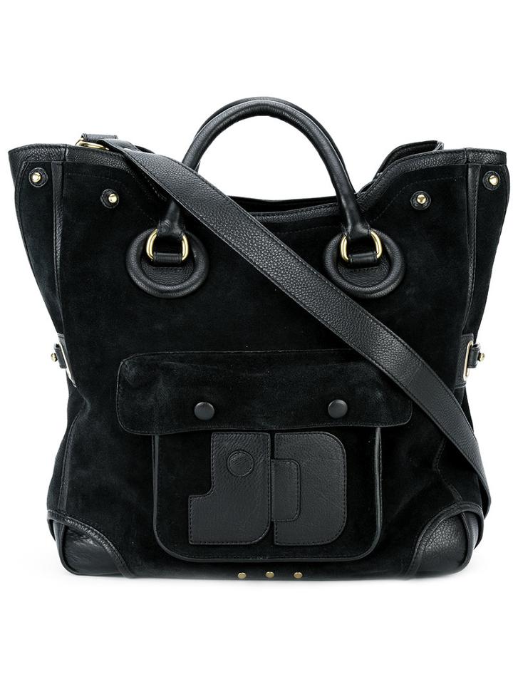 Jérôme Dreyfuss Jacky Shoulder Bag, Women's, Black, Leather/suede