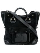 Jérôme Dreyfuss Jacky Shoulder Bag, Women's, Black, Leather/suede