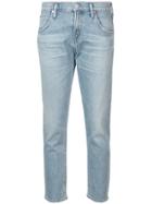 Citizens Of Humanity Cropped Mid-rise Jeans - Blue