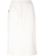 Nehera Pocket Detail Pencil Skirt - White