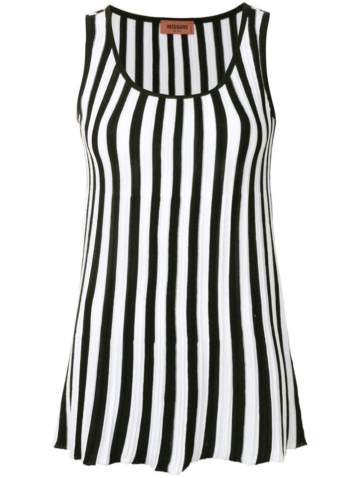 Missoni Striped Tank-top - Black