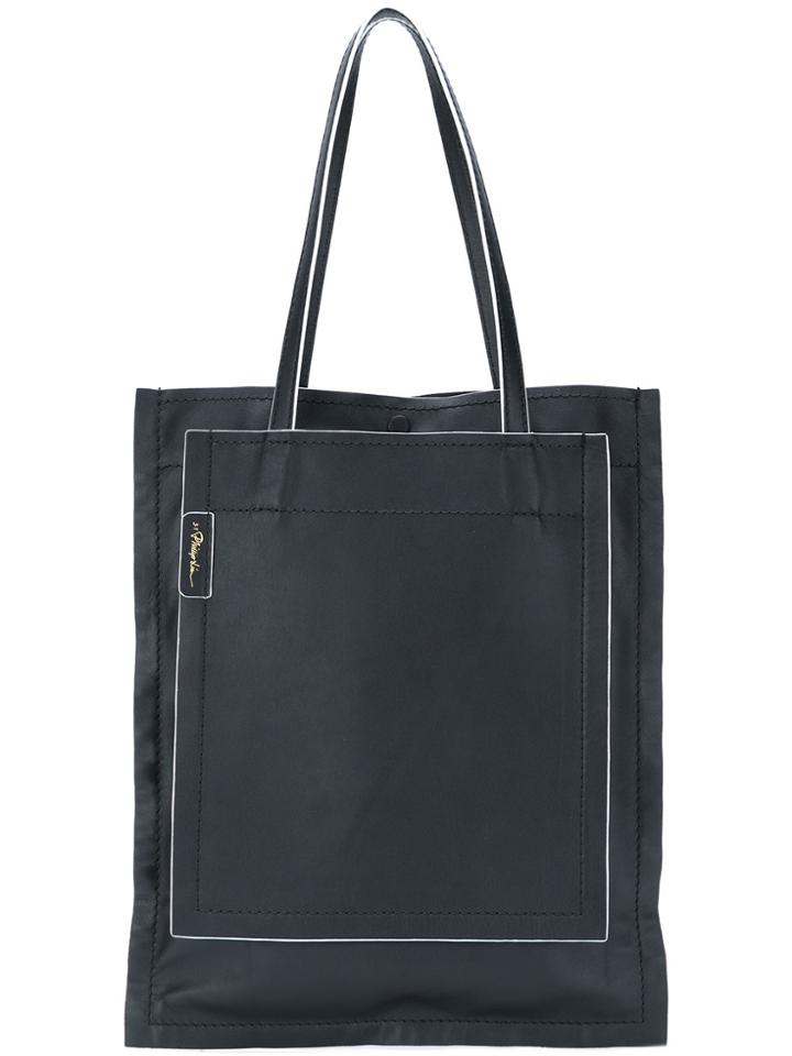 3.1 Phillip Lim Accordion Shopper - Black