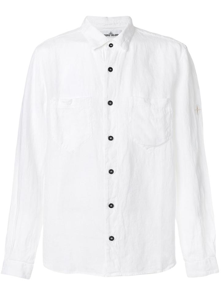 Stone Island Classic Flax Shirt - White
