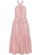 Three Graces Maxi Striped Dress - Pink & Purple