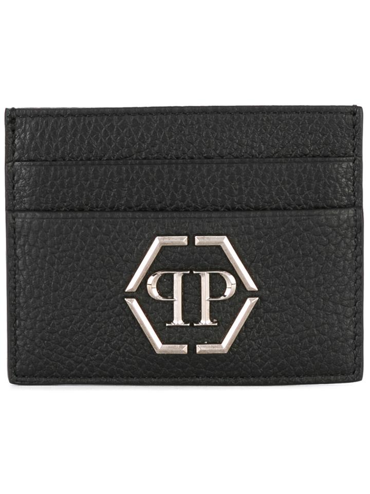 Philipp Plein Embellished Card Holder - Black
