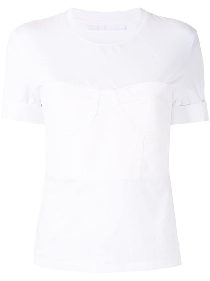 Neil Barrett Bustier Detail Top - White
