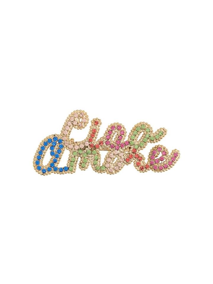Giada Benincasa Ciao Amore Brooch - Gold