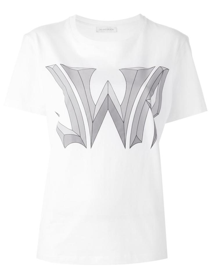 J.w. Anderson 3d Logo T-shirt, Women's, Size: M, White, Cotton