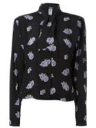 Emanuel Ungaro Vintage Rose Print Blouse, Women's, Size: 42, Black