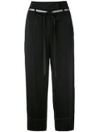 Brunello Cucinelli - Cropped Trousers - Women - Polyester/acetate/cupro/viscose - 44, Black, Polyester/acetate/cupro/viscose