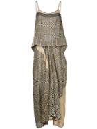 Uma Wang - Layered Dress - Women - Cotton - S, Brown, Cotton