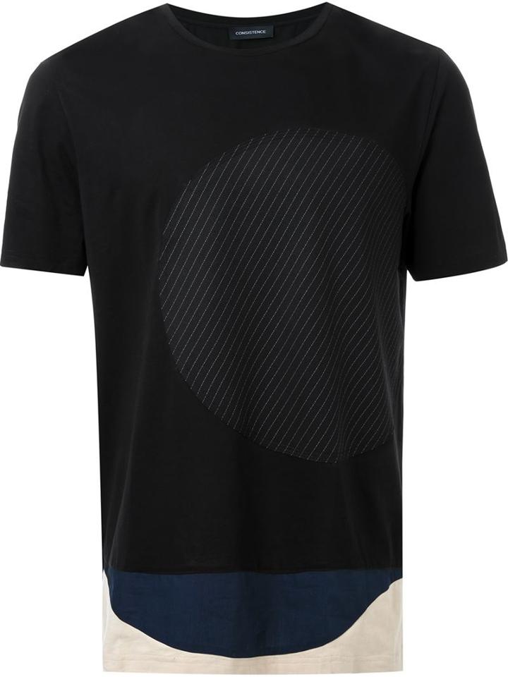Consistence 'sunset' T-shirt, Men's, Size: 48, Black, Cotton/wool