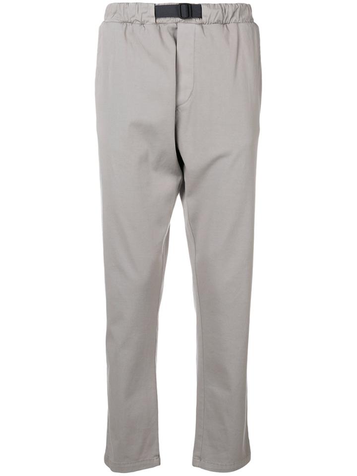 Low Brand Tapered Dropped Crotch Trousers - Grey