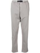 Low Brand Tapered Dropped Crotch Trousers - Grey