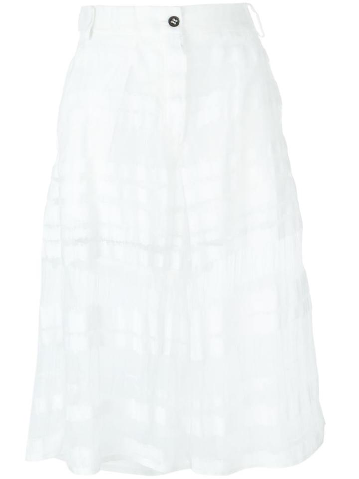 Damir Doma Paris Wide Leg Trousers, Women's, Size: S, White, Cotton/polyamide