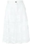 Damir Doma Paris Wide Leg Trousers, Women's, Size: S, White, Cotton/polyamide