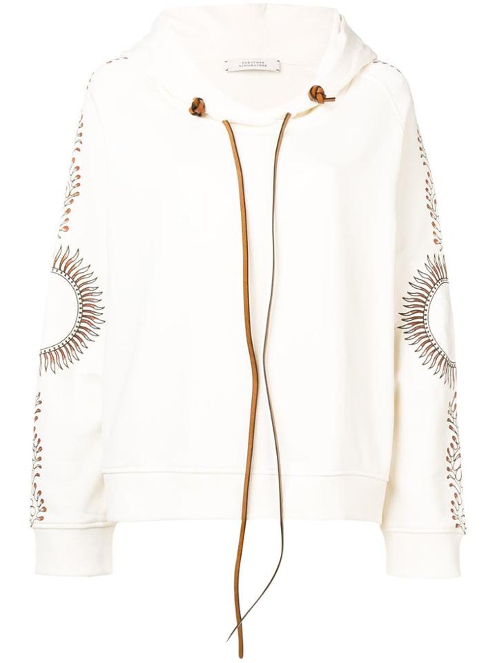 Dorothee Schumacher Drawstring Print Hoodie - White
