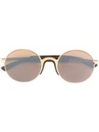 Mykita - 'ivy' Sunglasses - Unisex - Polyamide/stainless Steel - One Size, Brown, Polyamide/stainless Steel