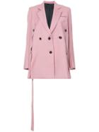 Eudon Choi Multi Buttons Oversized Blazer - Pink & Purple