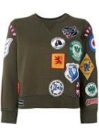 Dsquared2 Badge Patch Sweatshirt, Women's, Size: Medium, Green, Cotton