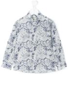 Cashmirino - Linear Marigold Print Shirt - Kids - Cotton - 3 Yrs, White