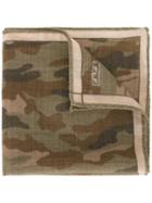Fefè Camouflage Pocket Square, Adult Unisex, Green, Wool