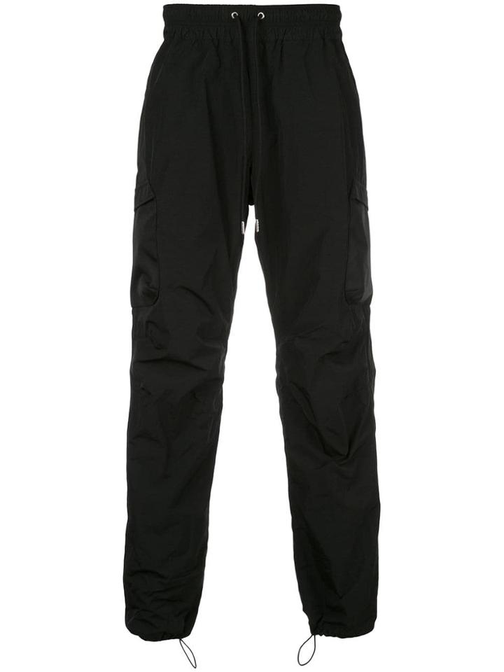 John Elliott Cargo Pocket Track Pants - Black