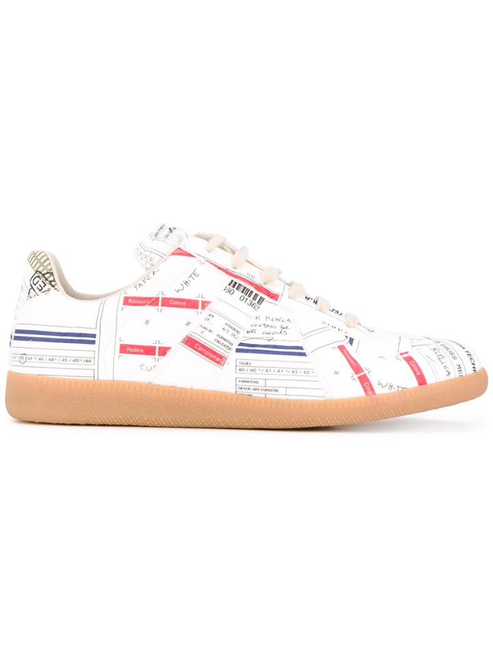 Maison Margiela Logo Replica Sneakers - White