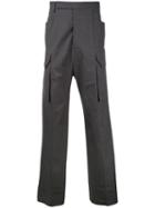 Rick Owens - Tailored Cargo Trousers - Men - Viscose/wool - 46, Grey, Viscose/wool