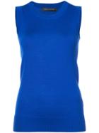 Sally Lapointe Fitted Vest Top - Blue