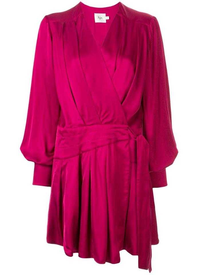 Aje Flared Wrap Dress
