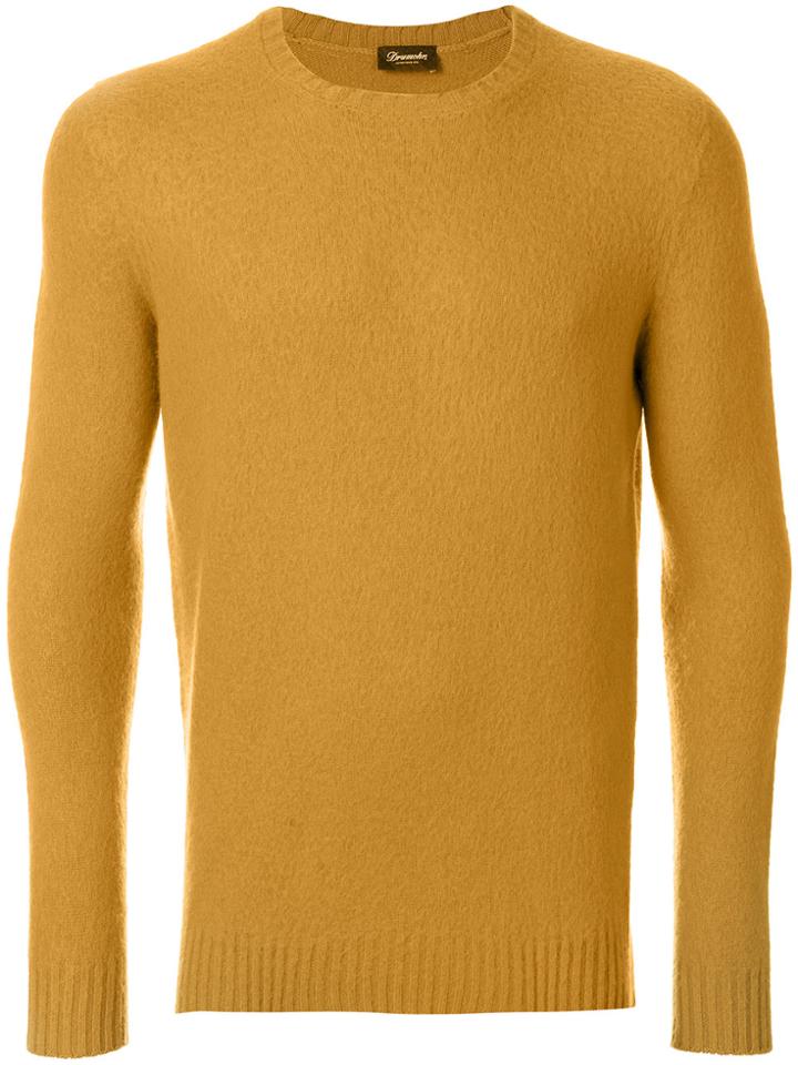 Zanone Ribbed Crew Neck Sweater - Black
