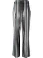 Edun Striped Trousers, Women's, Size: 10, Black, Viscose