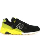 New Balance Lace-up Sneakers, Men's, Size: 7.5, Black, Rubber/leather/nylon