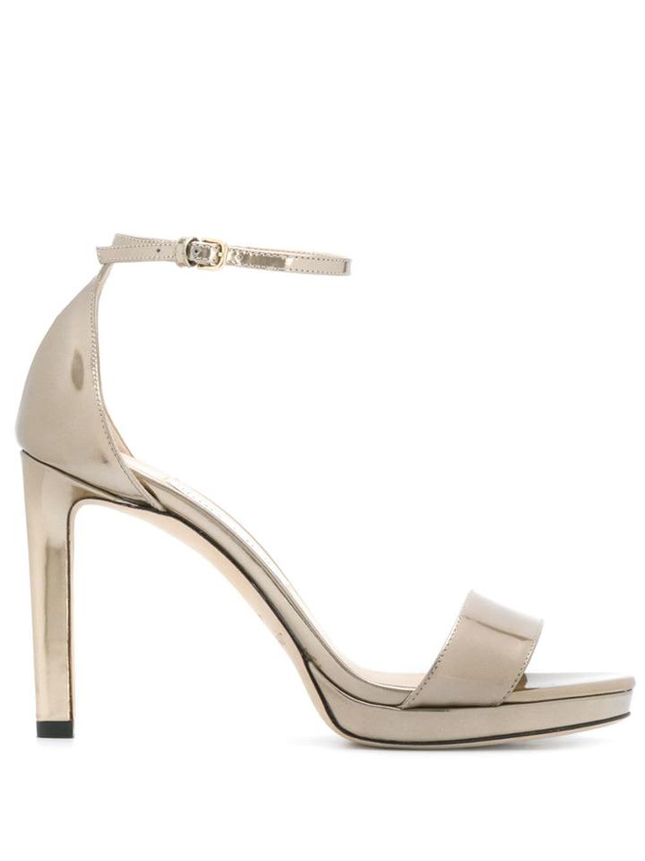 Jimmy Choo Misty 100mm Sandals - Gold