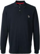 Ps Paul Smith Long Sleeved Polo Top - Blue