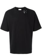 Saint Laurent Star And Moon Print T-shirt, Men's, Size: Xl, Black, Cotton