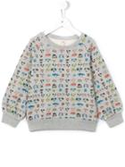 Bellerose Kids Dog Print Sweatshirt, Girl's, Size: 6 Yrs, Grey