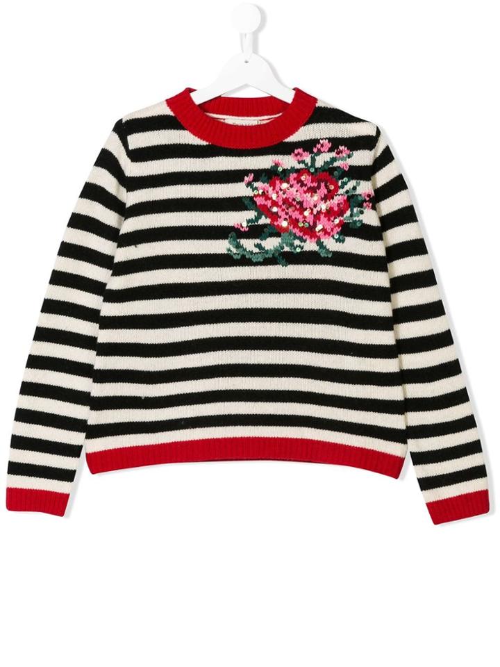 Twin-set Striped Knit Jumper - Neutrals