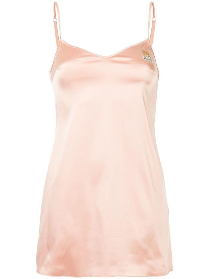 Moschino Satin Slip Dress - Pink