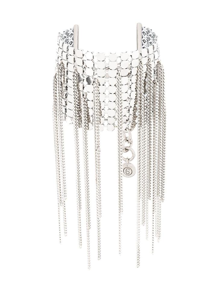 Mm6 Maison Margiela Chains Bracelet - Metallic