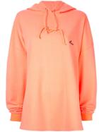 We11done Neon Logo Hoodie - Orange