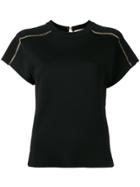 Nina Ricci Chain Trim T-shirt - Black